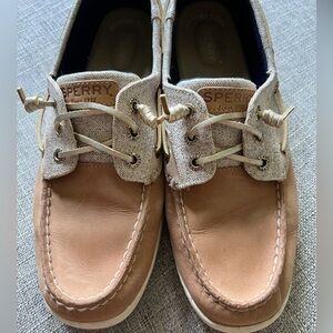 Sperry sparkly boat shoes.